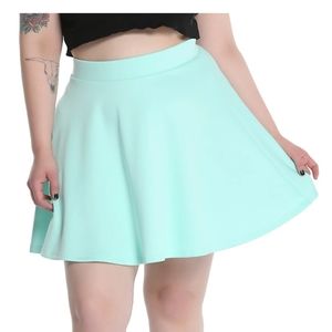 Mint Circle Skirt Plus Size